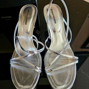 Silver strappy Nicholas Kirkwood sandals 38